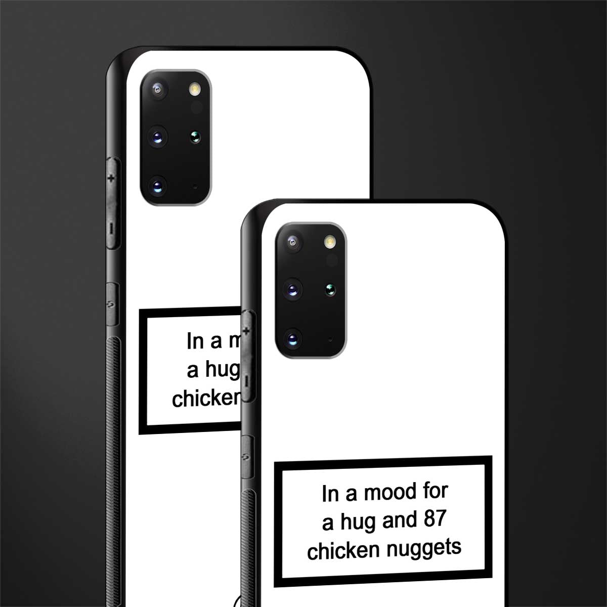87 chicken nuggets white edition glass case for samsung galaxy s20 plus image-2