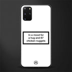 87 chicken nuggets white edition glass case for samsung galaxy s20 plus image
