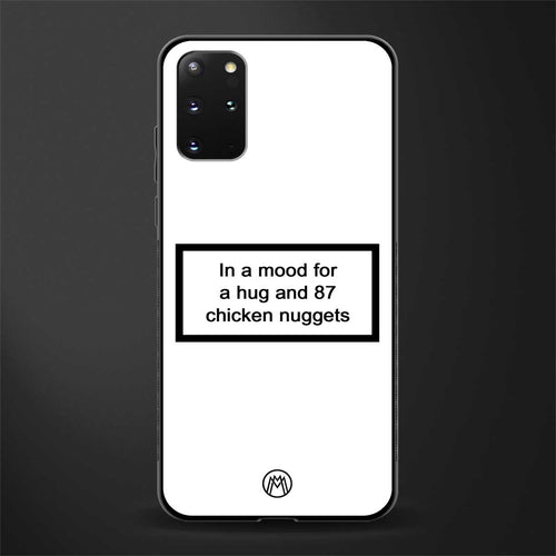 87 chicken nuggets white edition glass case for samsung galaxy s20 plus image