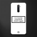 87 chicken nuggets white edition glass case for realme x2 pro image