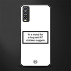 87 chicken nuggets white edition glass case for vivo y20svivo y20avivo y20g image