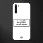 87 chicken nuggets white edition glass case for oppo f15 image