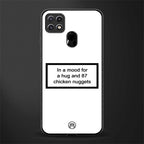 87 chicken nuggets white edition glass case for oppo a15s image