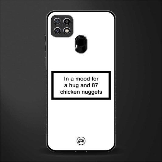 87 chicken nuggets white edition glass case for oppo a15s image