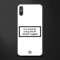 87 chicken nuggets white edition glass case for redmi 9i image