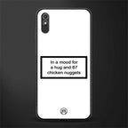 87 chicken nuggets white edition glass case for redmi 9i image
