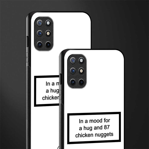 87 chicken nuggets white edition glass case for oneplus 8t image-2