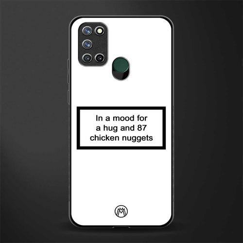 87 chicken nuggets white edition glass case for realme 7i image