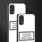 87 chicken nuggets white edition glass case for realme 7 pro image-2