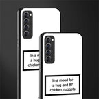 87 chicken nuggets white edition glass case for oppo reno 4 pro image-2