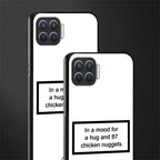 87 chicken nuggets white edition glass case for oppo f17 pro image-2