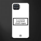 87 chicken nuggets white edition glass case for oppo f17 image