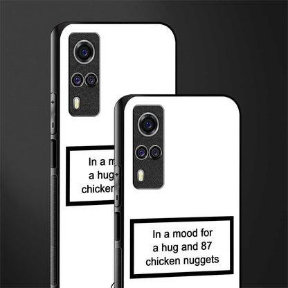 87 chicken nuggets white edition glass case for vivo y51a image-2