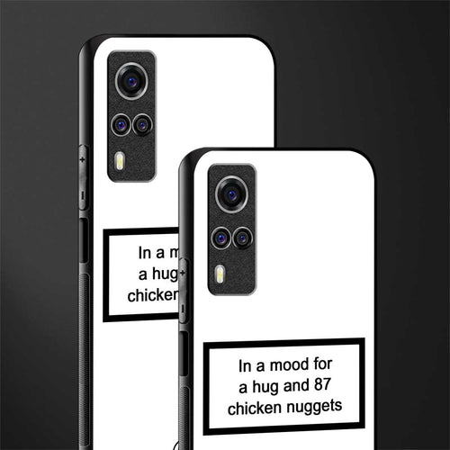 87 chicken nuggets white edition glass case for vivo y51 image-2