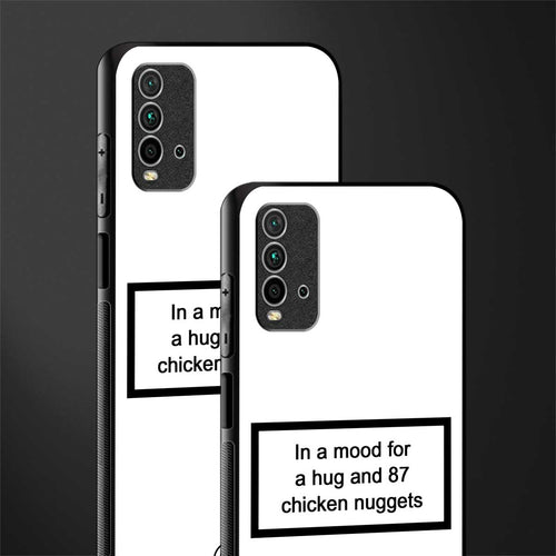 87 chicken nuggets white edition glass case for redmi 9 power image-2