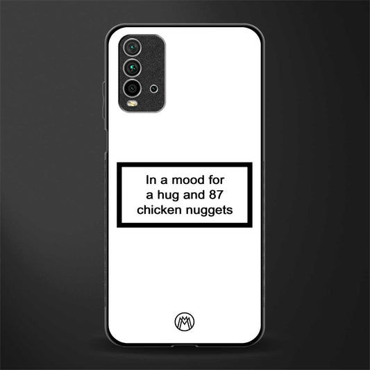 87 chicken nuggets white edition glass case for redmi 9 power image
