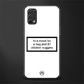 87 chicken nuggets white edition glass case for realme x7 pro image