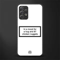 87 chicken nuggets white edition glass case for samsung galaxy a52s 5g image