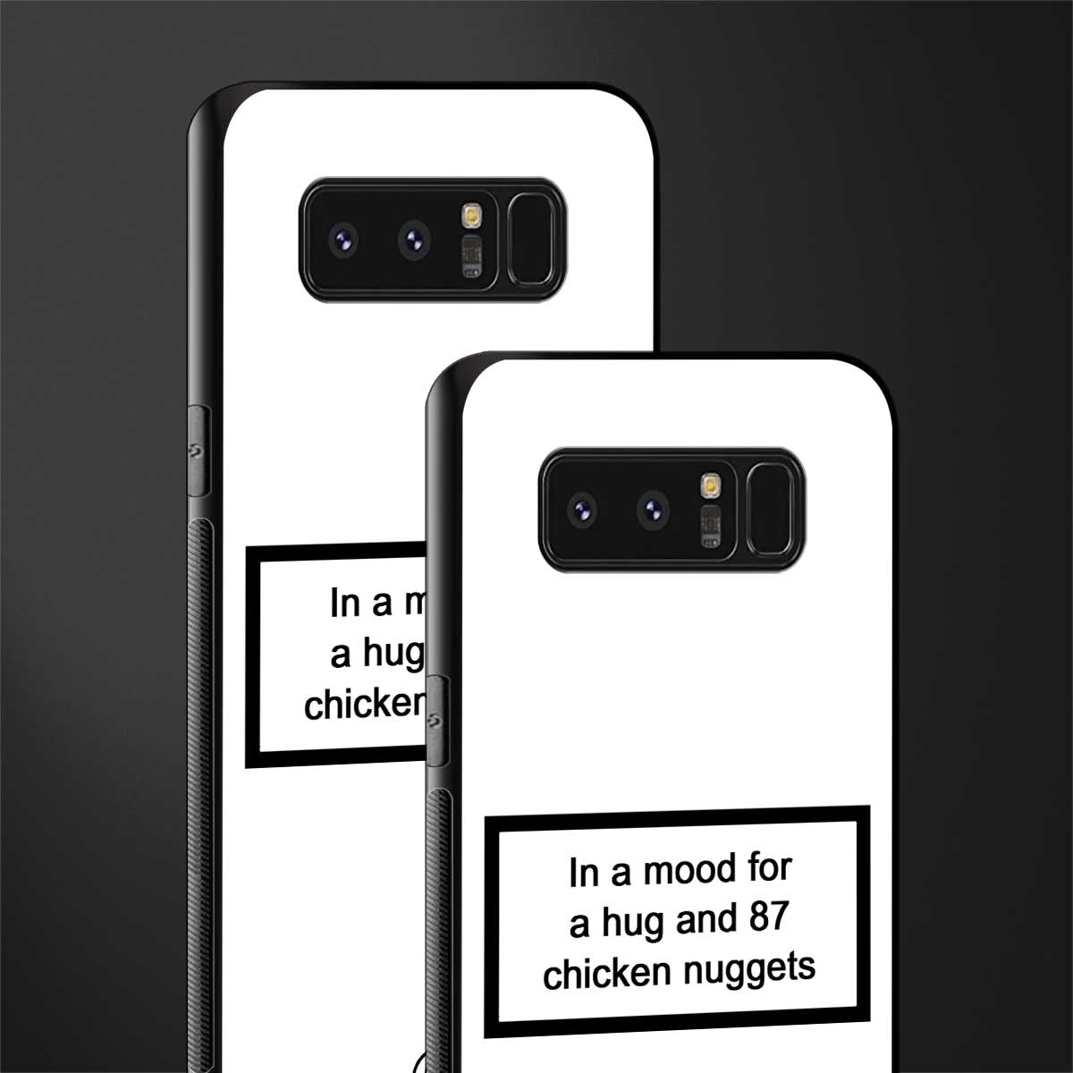 87 chicken nuggets white edition glass case for samsung galaxy note 8 image-2