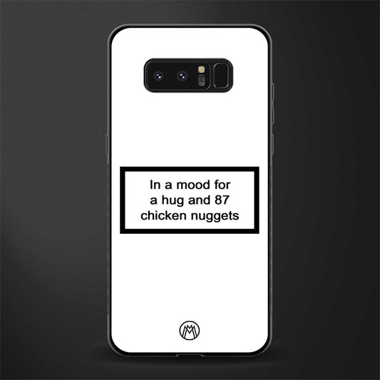 87 chicken nuggets white edition glass case for samsung galaxy note 8 image