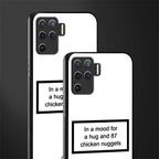 87 chicken nuggets white edition glass case for oppo f19 pro image-2