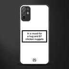 87 chicken nuggets white edition glass case for oppo f19 pro plus image