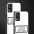 87 chicken nuggets white edition glass case for realme 8 5g image-2