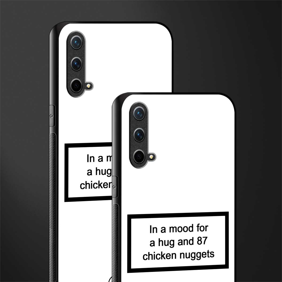 87 chicken nuggets white edition glass case for oneplus nord ce 5g image-2