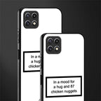 87 chicken nuggets white edition glass case for samsung galaxy a22 5g image-2