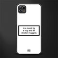 87 chicken nuggets white edition glass case for samsung galaxy a22 5g image