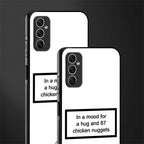 87 chicken nuggets white edition glass case for samsung galaxy m52 5g image-2