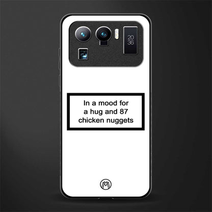 87 chicken nuggets white edition glass case for mi 11 ultra 5g image
