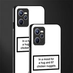 87 chicken nuggets white edition glass case for realme c35 image-2