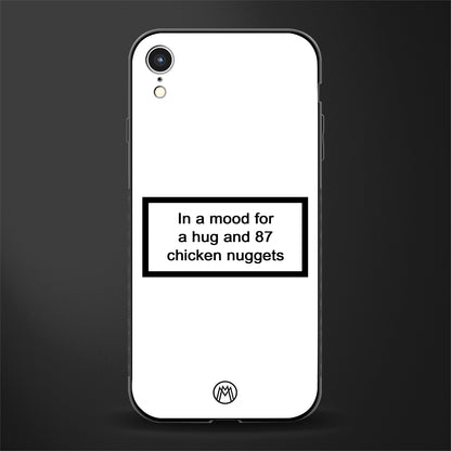 87 chicken nuggets white edition glass case for iphone xr image