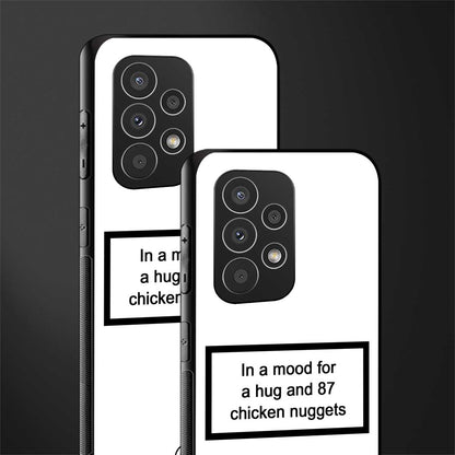 87 chicken nuggets white edition back phone cover | glass case for samsung galaxy a23