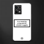 87 chicken nuggets white edition back phone cover | glass case for oppo f21 pro 4g