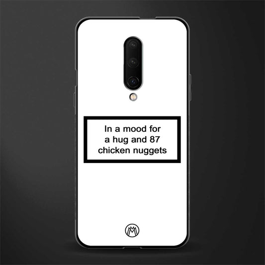87 chicken nuggets white edition glass case for oneplus 7 pro image