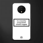 87 chicken nuggets white edition glass case for oneplus 7t image