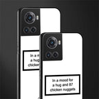 87 chicken nuggets white edition back phone cover | glass case for oneplus 10r 5g