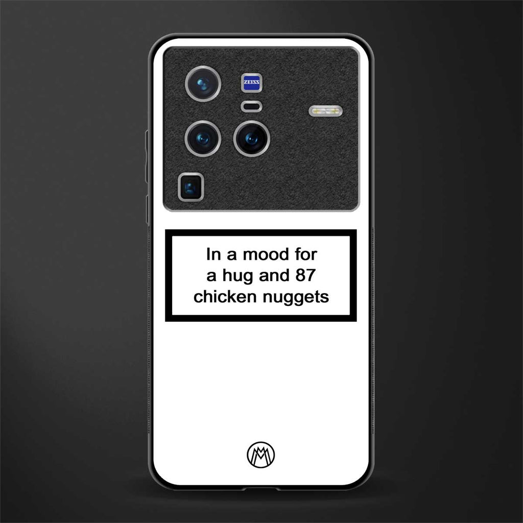 87 chicken nuggets white edition glass case for vivo x80 pro 5g image
