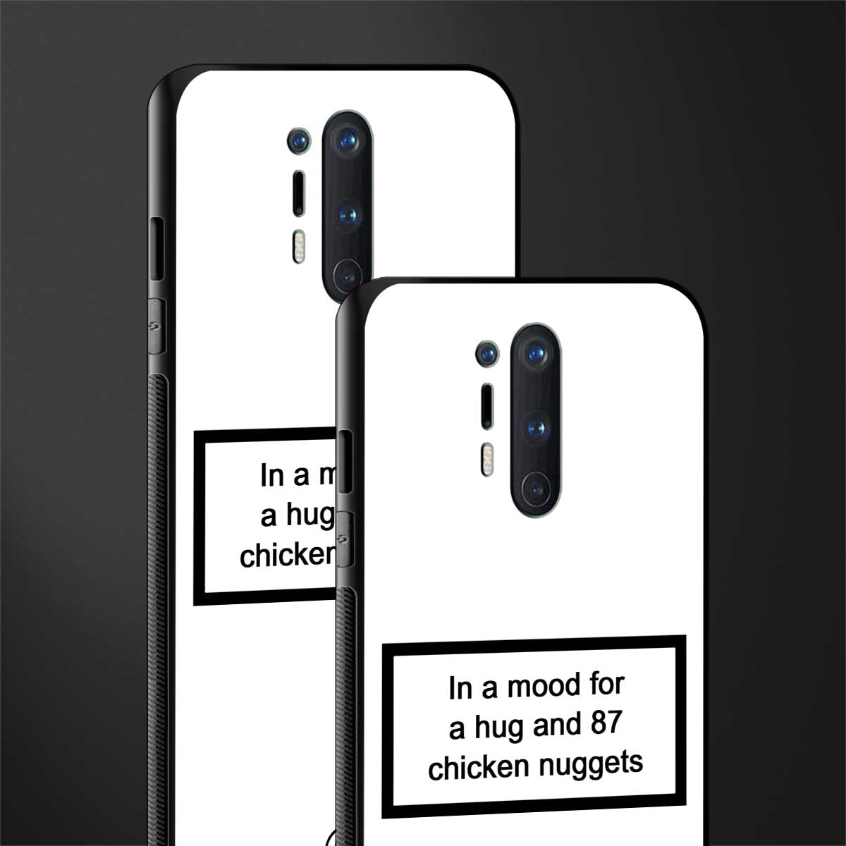 87 chicken nuggets white edition glass case for oneplus 8 pro image-2
