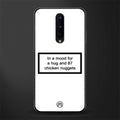 87 chicken nuggets white edition glass case for oneplus 8 image