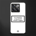 87 chicken nuggets white edition back phone cover | glass case for oneplus 10t