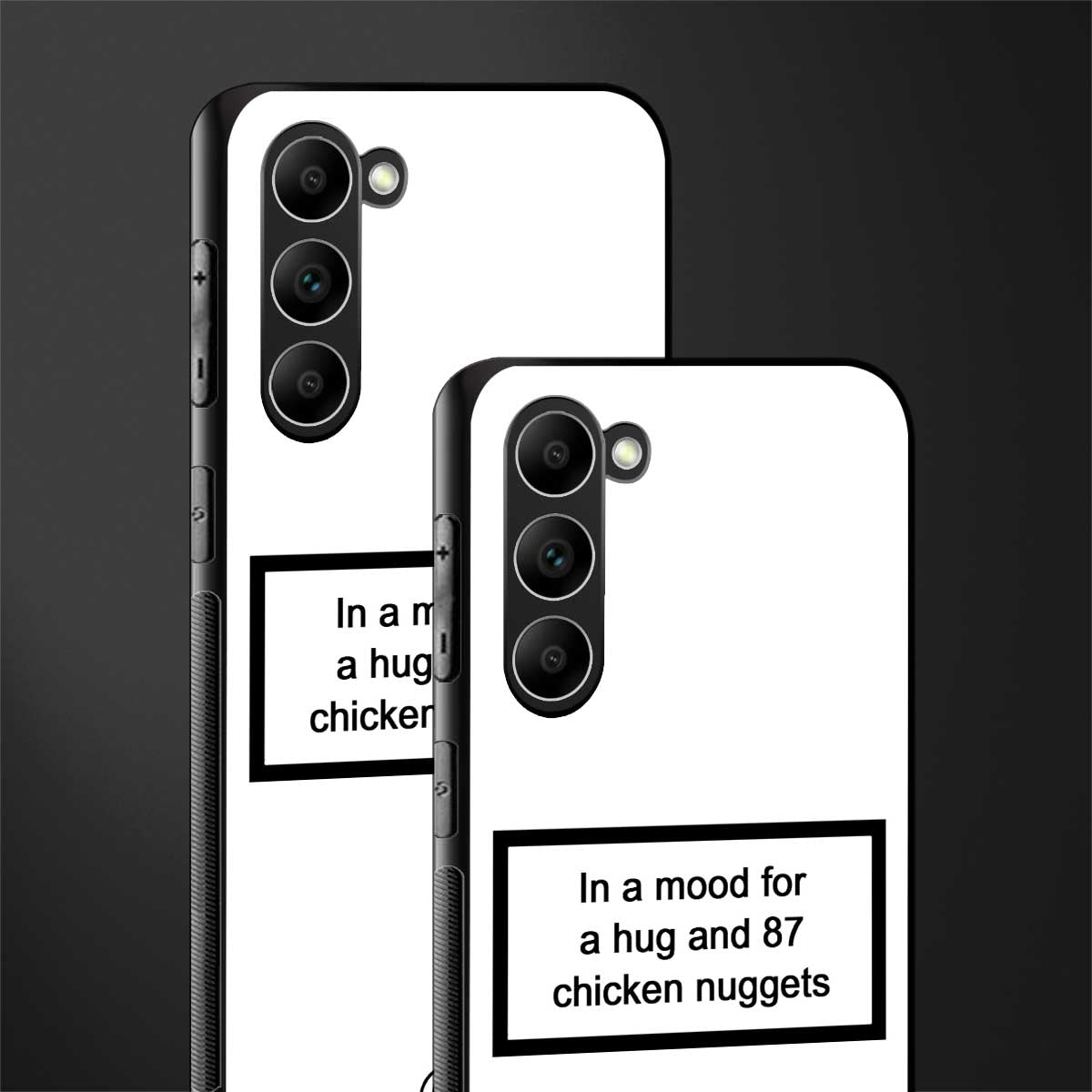 87 chicken nuggets white edition glass case for phone case | glass case for samsung galaxy s23