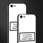 87 chicken nuggets white edition glass case for iphone 7 image-2