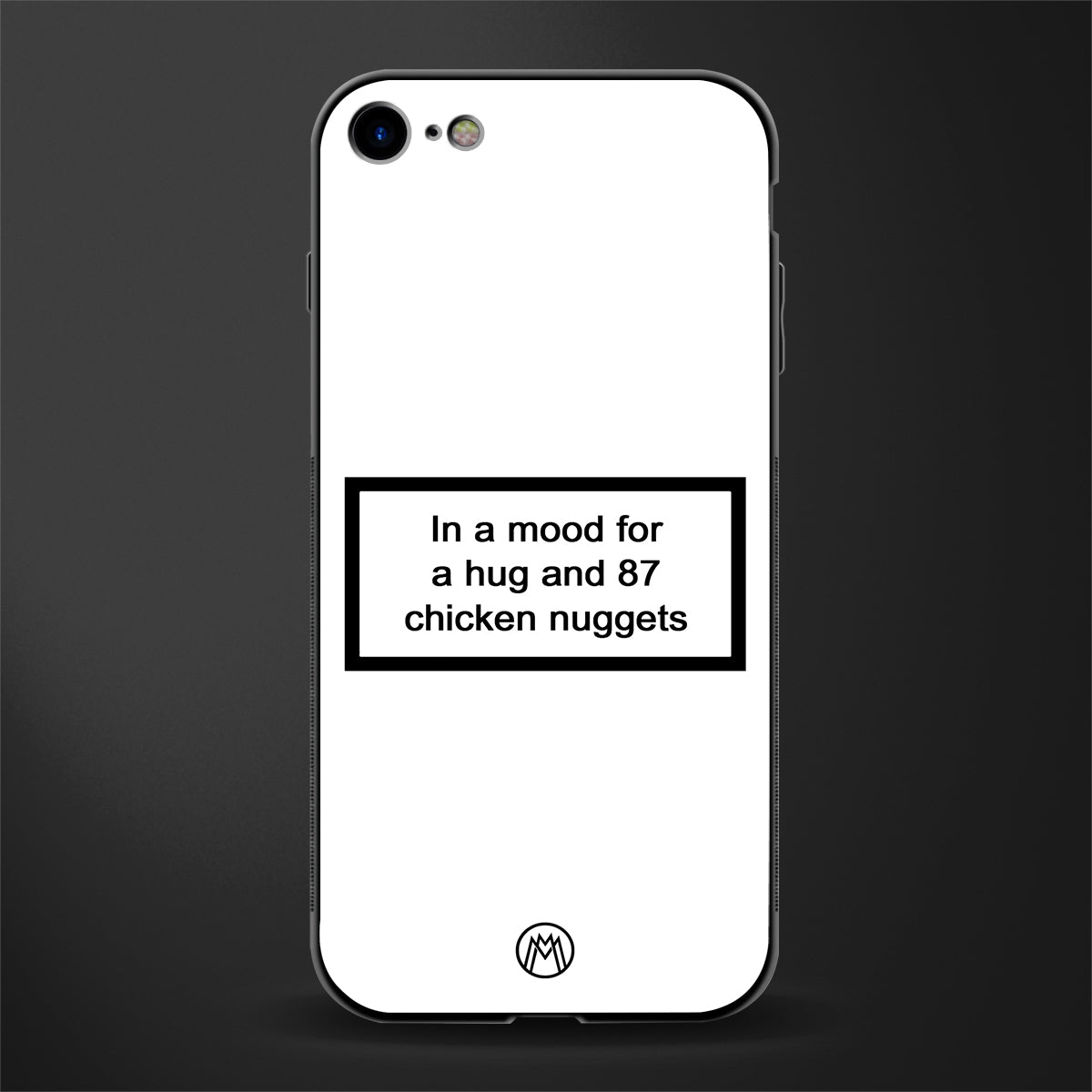 87 chicken nuggets white edition glass case for iphone 7 image