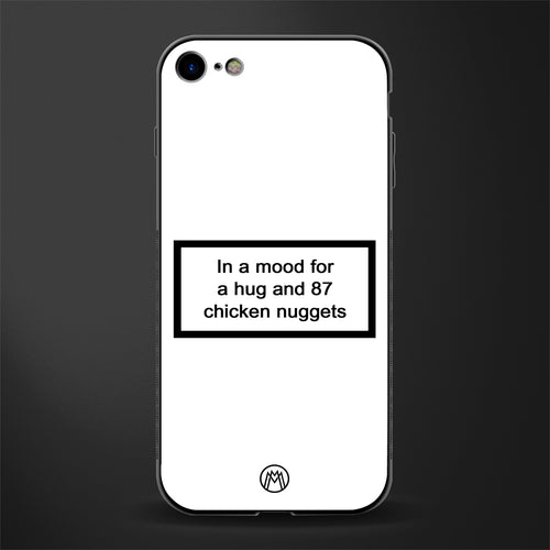 87 chicken nuggets white edition glass case for iphone 7 image