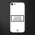 87 chicken nuggets white edition glass case for iphone 8 image