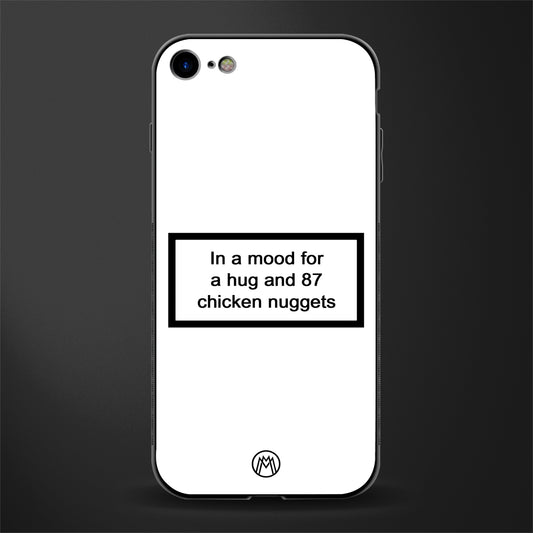 87 chicken nuggets white edition glass case for iphone se 2020 image