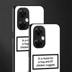 87 chicken nuggets white edition back phone cover | glass case for oneplus nord ce 3 lite